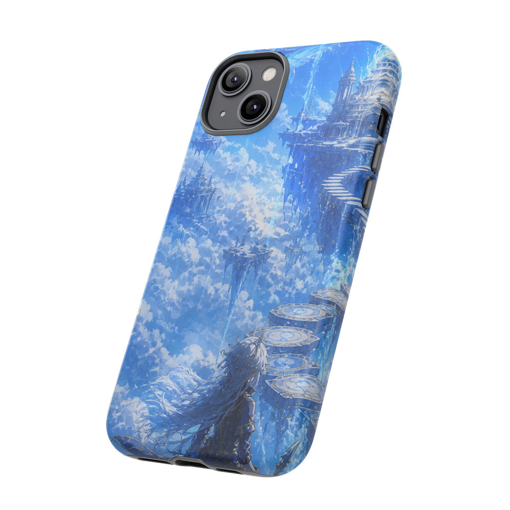 Azure Descent Anime Fantasy Tough Phone Case
