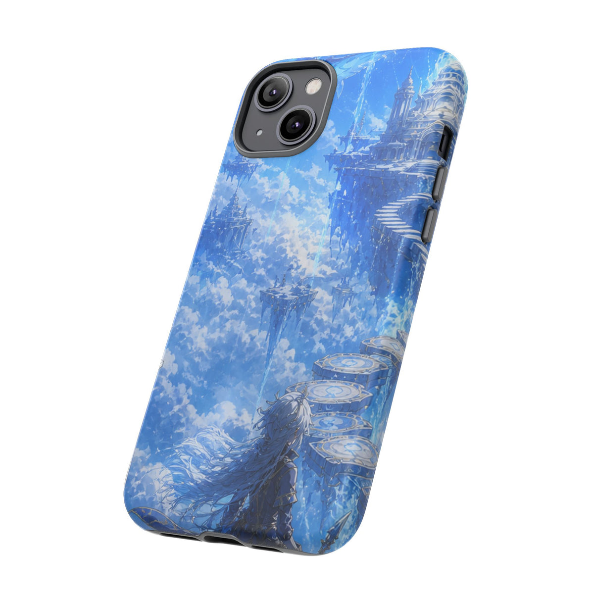 Azure Descent Anime Fantasy Tough Phone Case