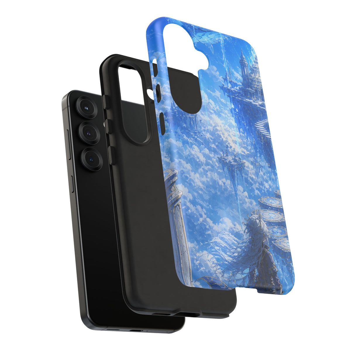 Azure Descent Anime Fantasy Tough Phone Case