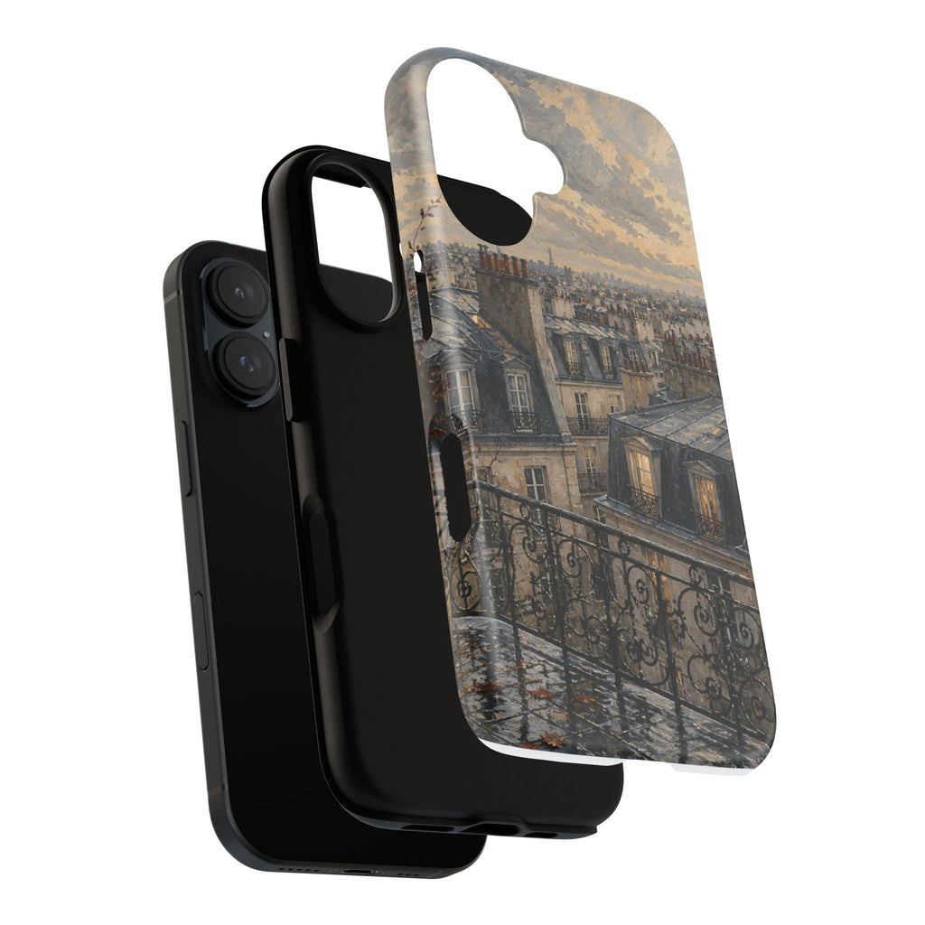 Paris Phone Case, Rooftop Travel Art, Tough Protective Case, Matte or Glossy