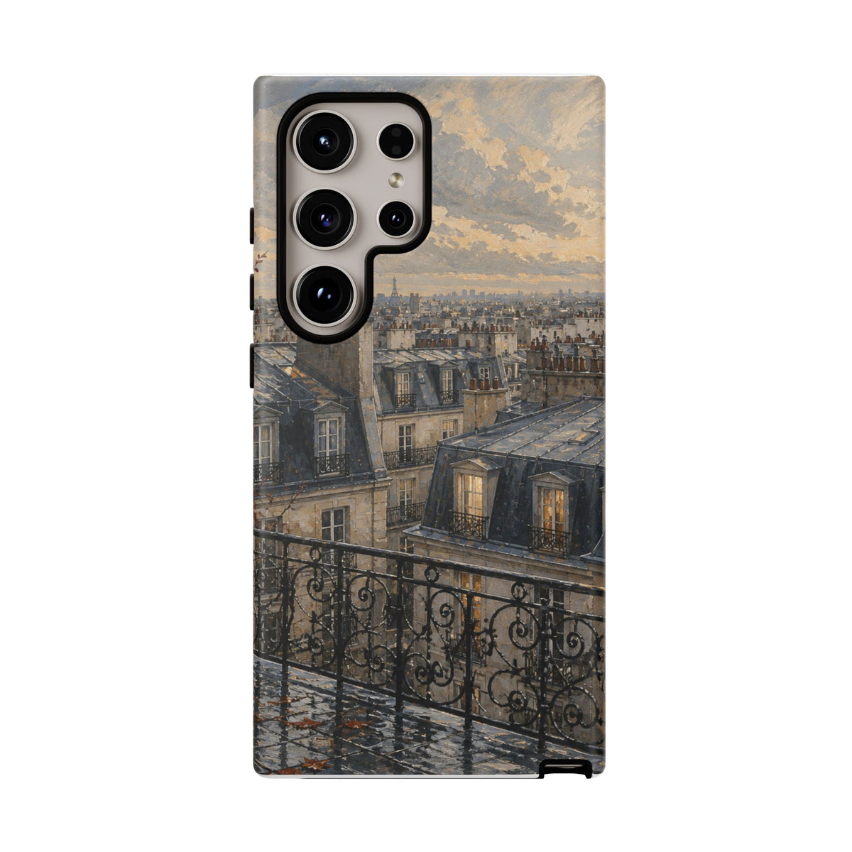 Paris Phone Case, Rooftop Travel Art, Tough Protective Case, Matte or Glossy