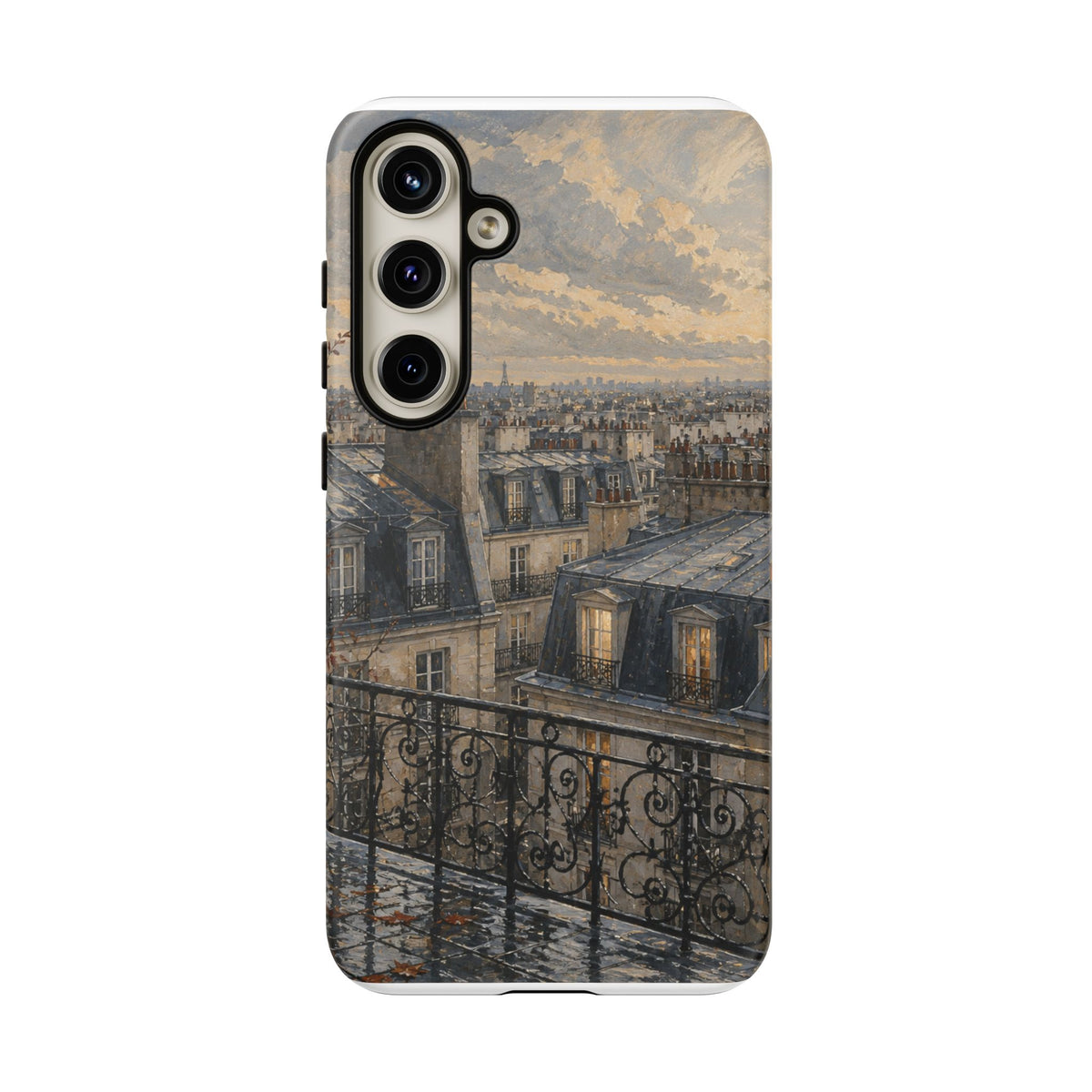 Paris Phone Case, Rooftop Travel Art, Tough Protective Case, Matte or Glossy