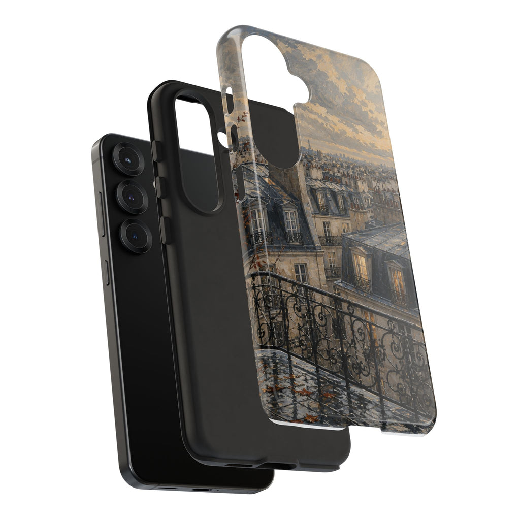 Paris Phone Case, Rooftop Travel Art, Tough Protective Case, Matte or Glossy