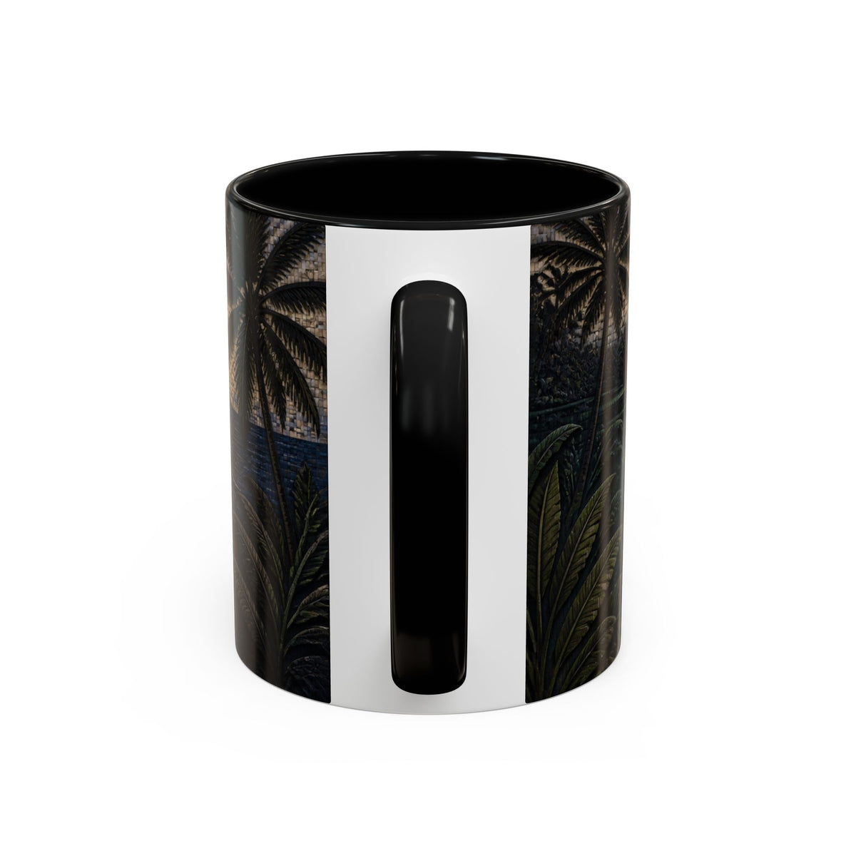 Bali Accent Coffee Mug, Material-Look Travel Art, 11oz 15oz