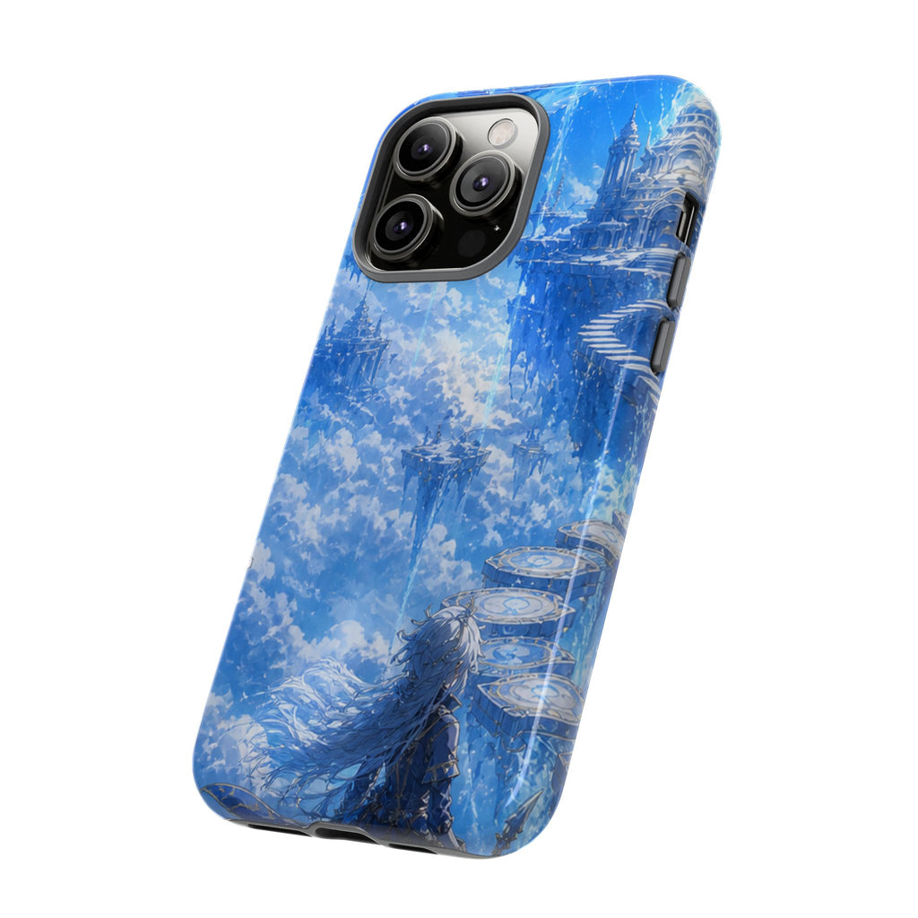 Azure Descent Anime Fantasy Tough Phone Case