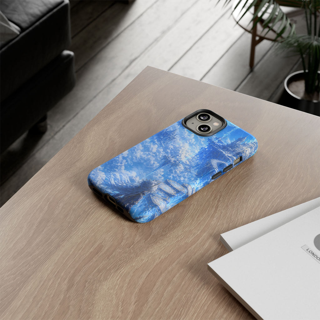 Azure Descent Anime Fantasy Tough Phone Case
