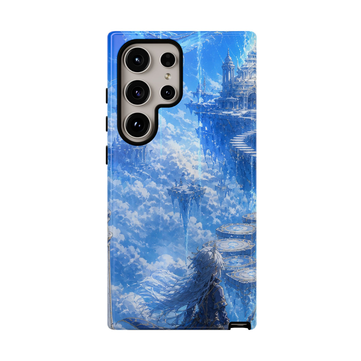 Azure Descent Anime Fantasy Tough Phone Case