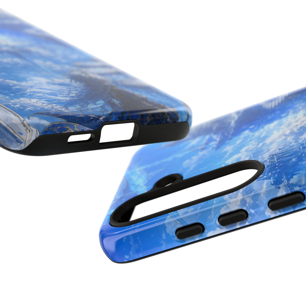 Azure Descent Anime Fantasy Tough Phone Case