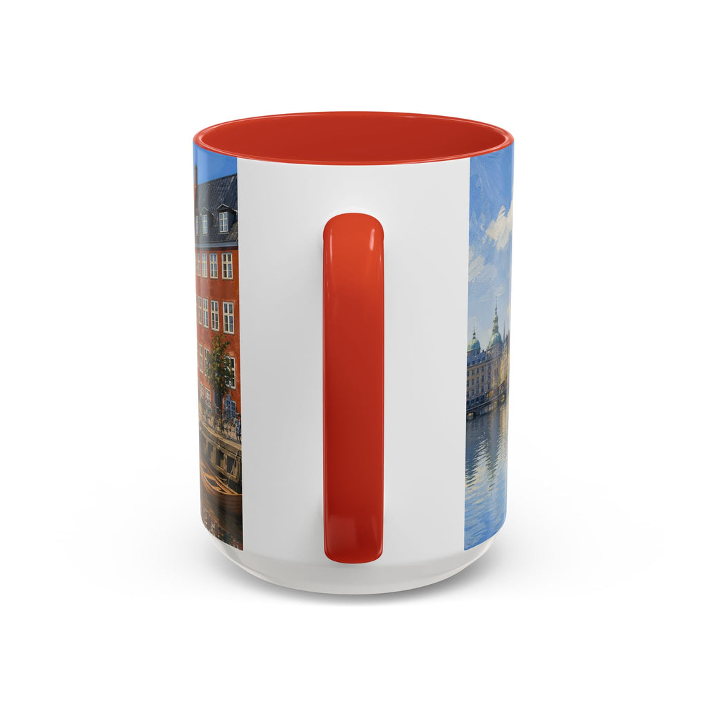 Copenhagen Accent Coffee Mug, Scenic Travel Art, 11oz 15oz