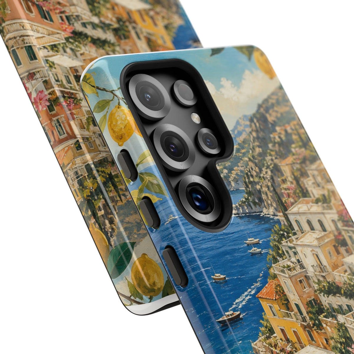 Amalfi Coast Phone Case, Coastal Travel Art, Tough Protective Case, Matte or Glossy