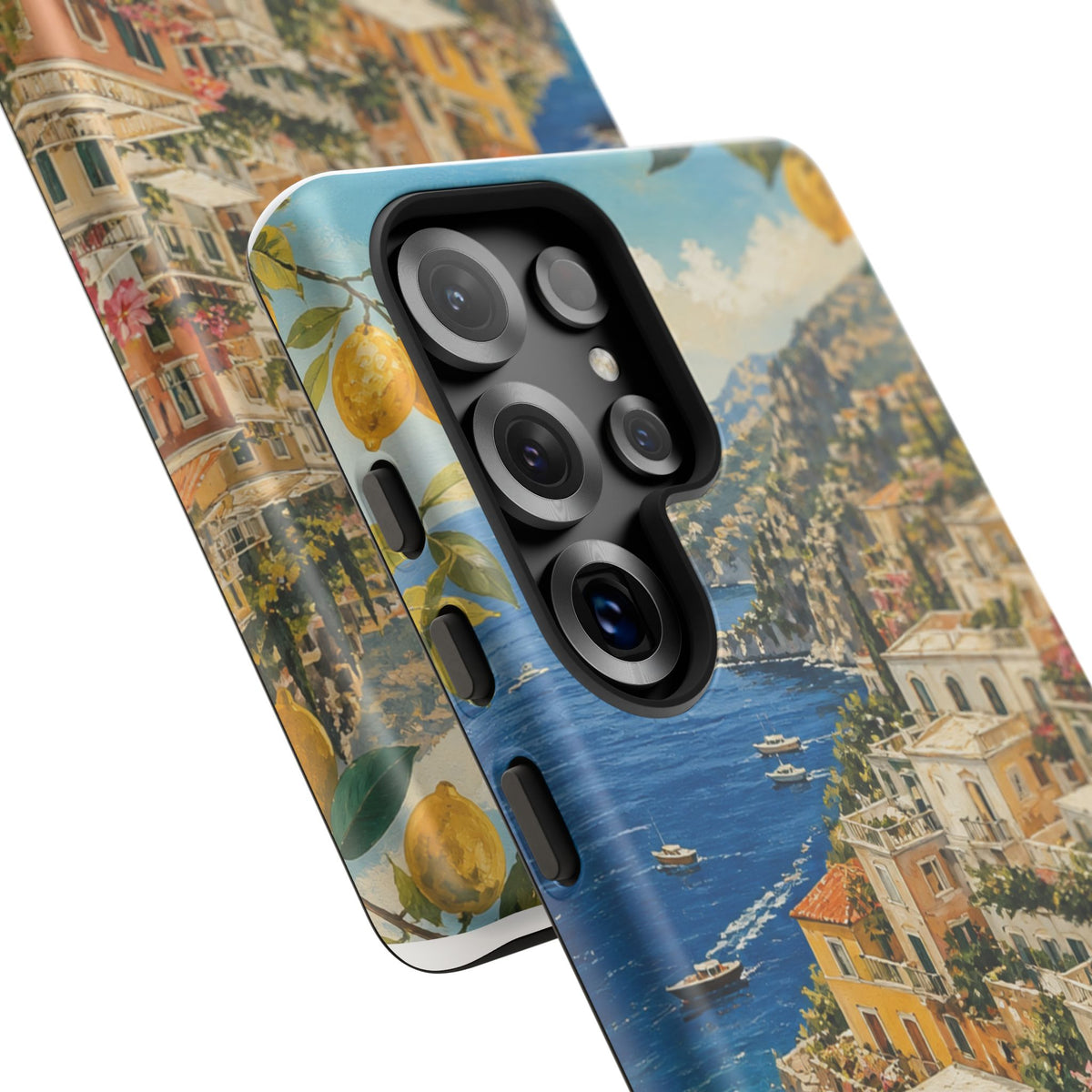 Amalfi Coast Phone Case, Coastal Travel Art, Tough Protective Case, Matte or Glossy
