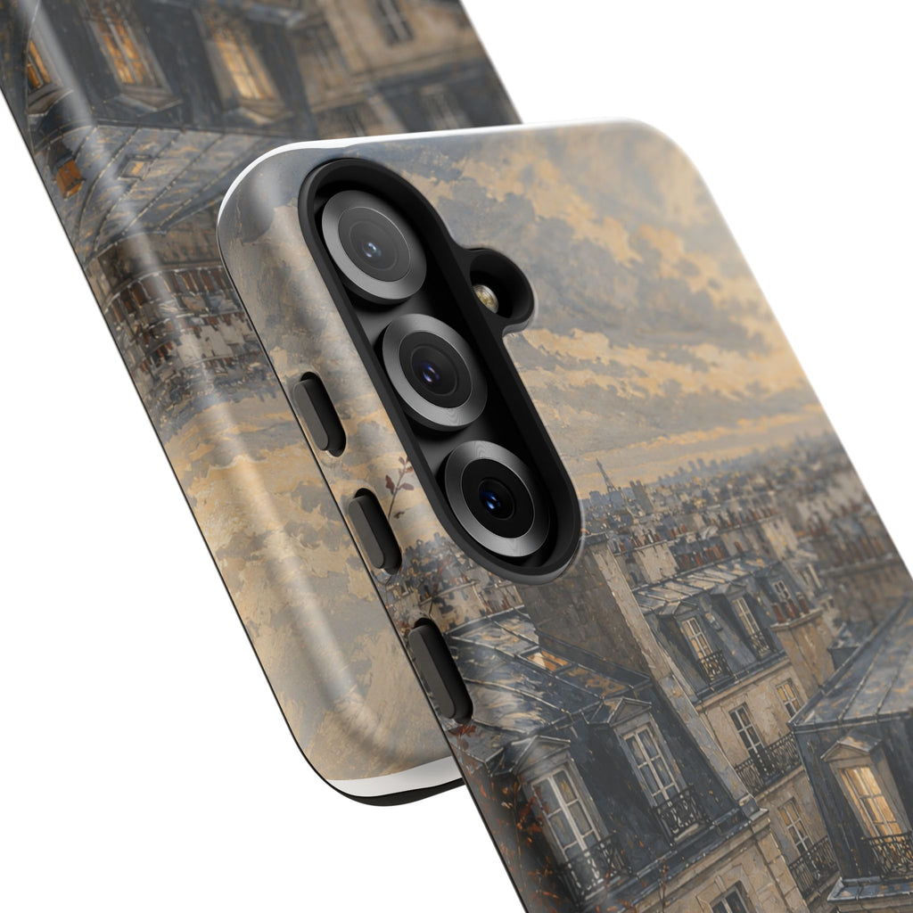 Paris Phone Case, Rooftop Travel Art, Tough Protective Case, Matte or Glossy