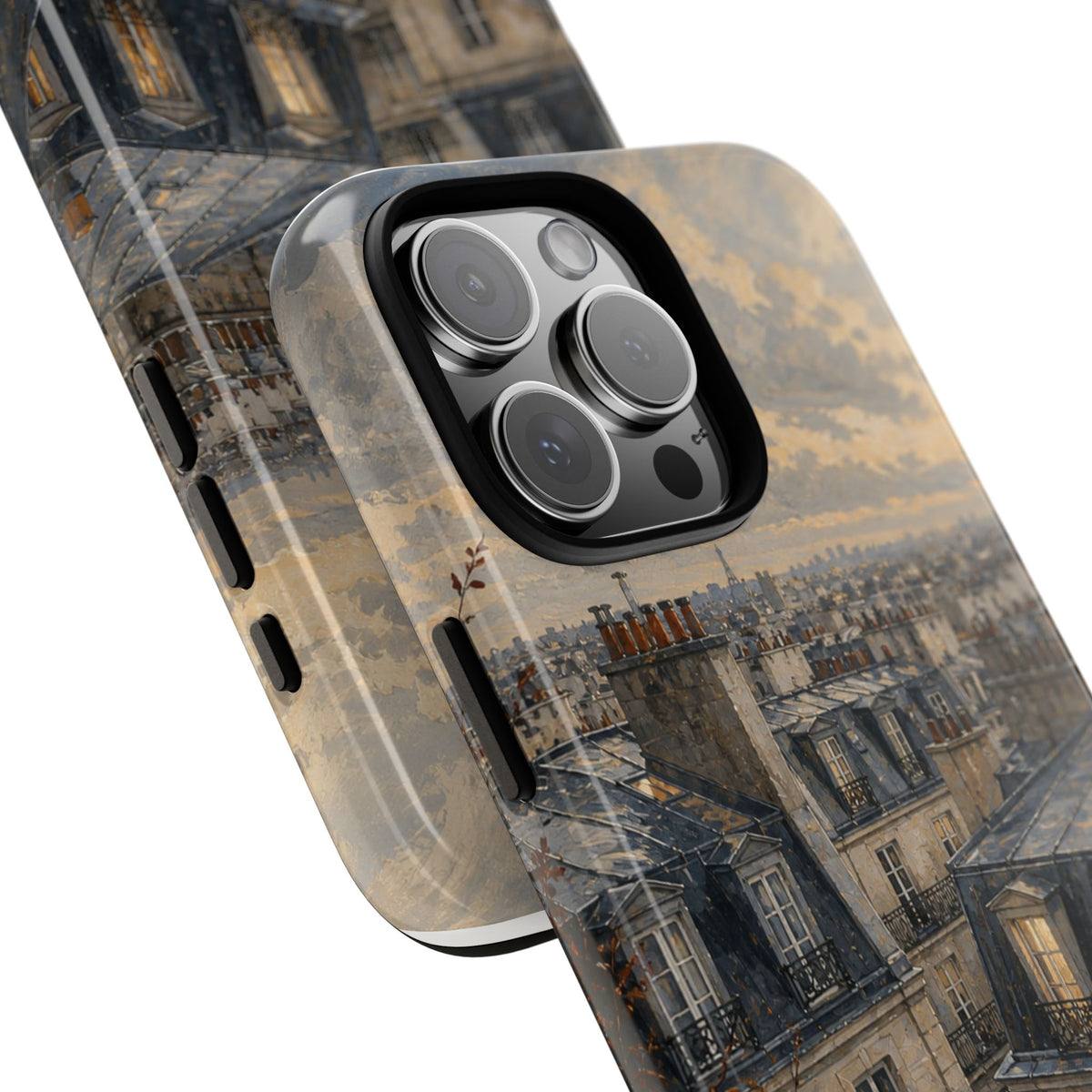 Paris Phone Case, Rooftop Travel Art, Tough Protective Case, Matte or Glossy