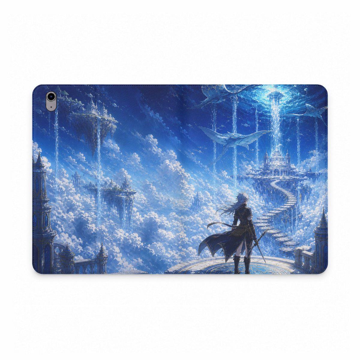 Azure Descent Anime Fantasy Tablet Case