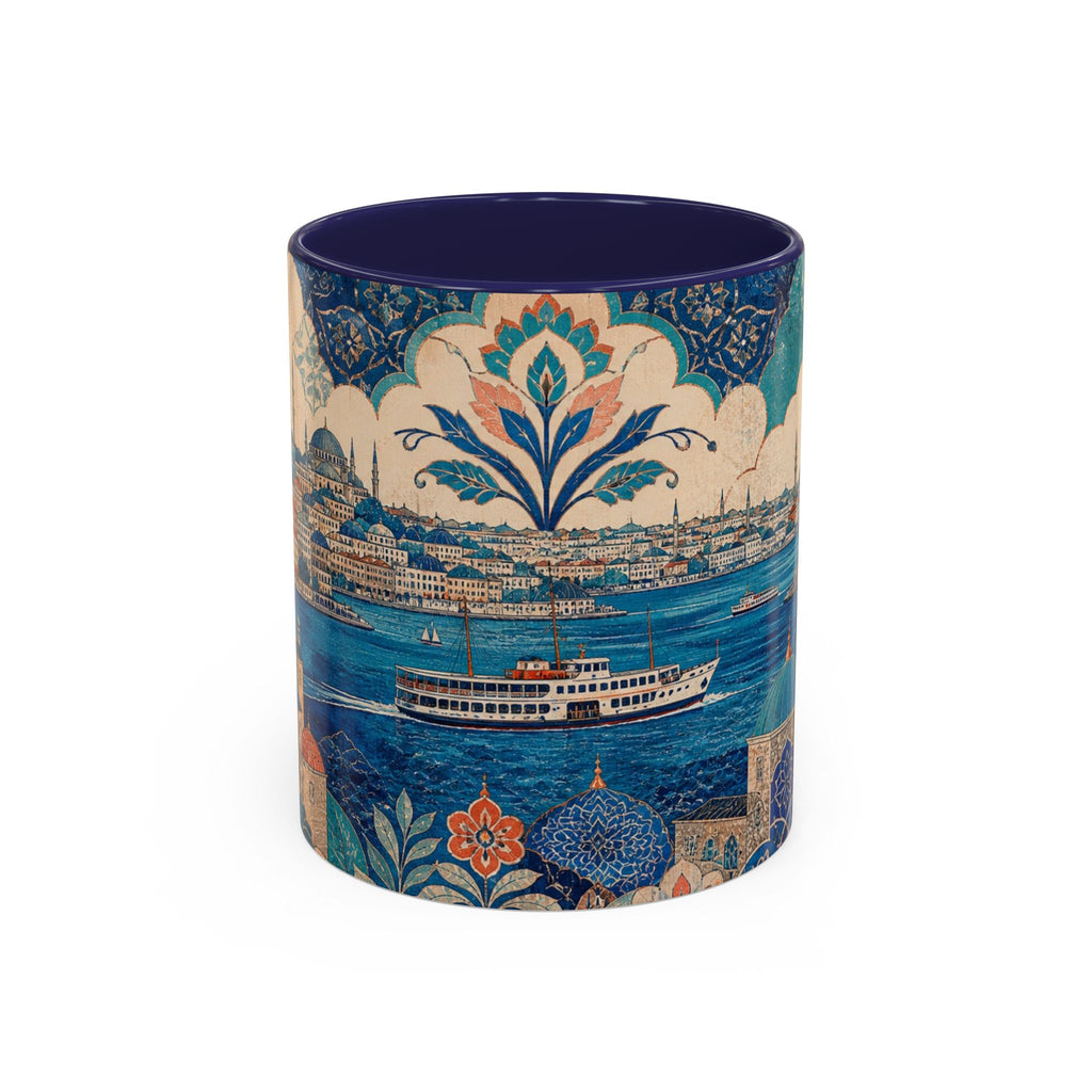 Istanbul Accent Coffee Mug, Material-Look Travel Art, 11oz 15oz