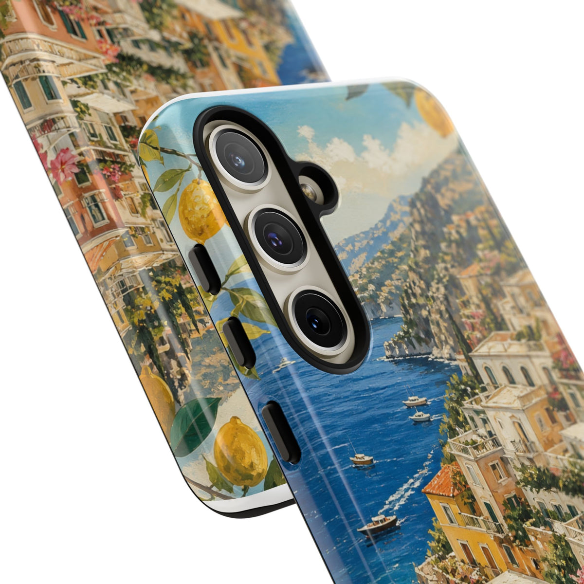 Amalfi Coast Phone Case, Coastal Travel Art, Tough Protective Case, Matte or Glossy