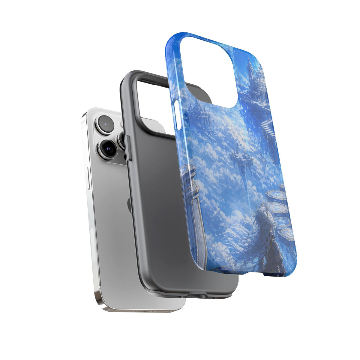 Azure Descent Anime Fantasy Tough Phone Case