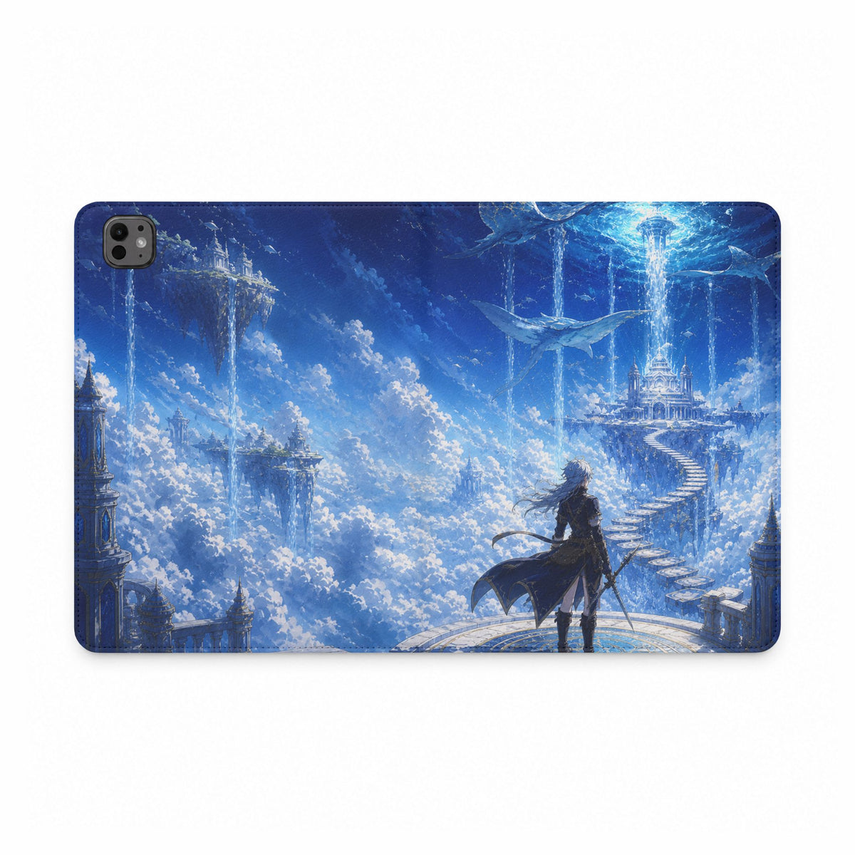 Azure Descent Anime Fantasy Tablet Case