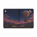 Hot Air Balloon iPad Case, Balloon to the Moon Folio, Vegan Leather Tablet Case, Celestial Gift, Whimsical Tech Gift