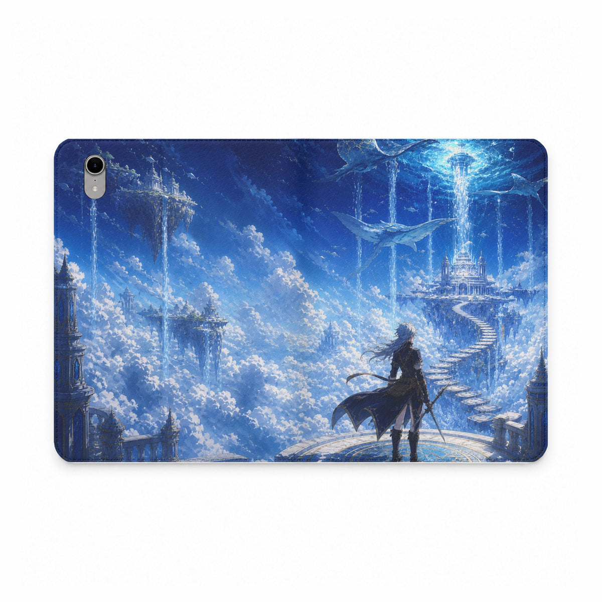 Azure Descent Anime Fantasy Tablet Case