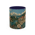 Bled & Ljubljana Accent Coffee Mug, Material-Look Travel Art, 11oz 15oz