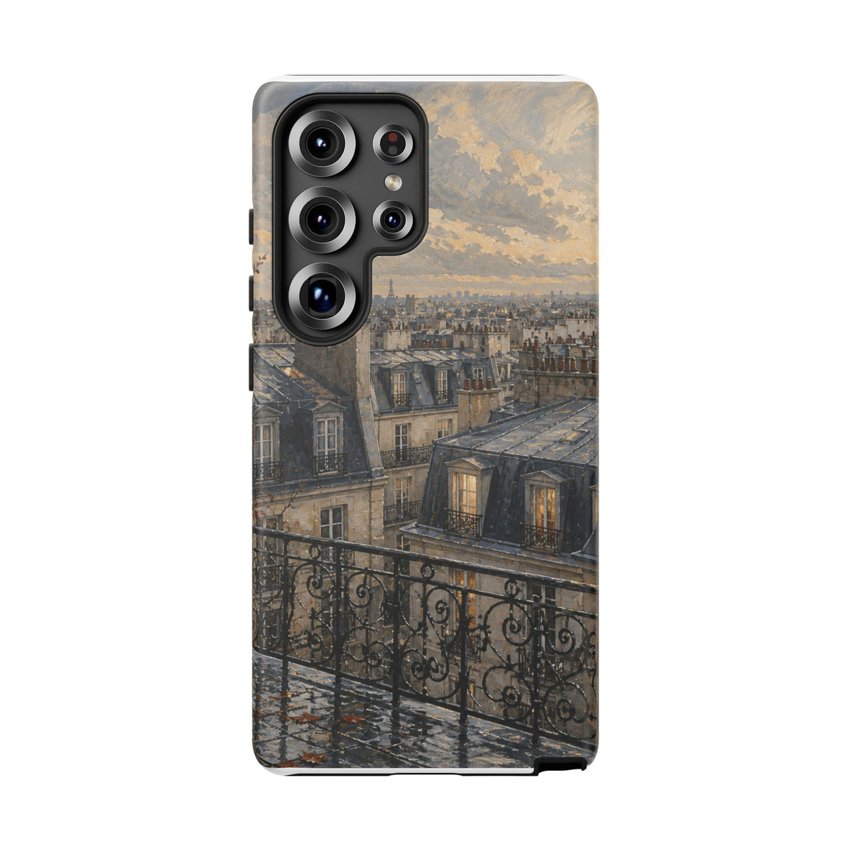 Paris Phone Case, Rooftop Travel Art, Tough Protective Case, Matte or Glossy