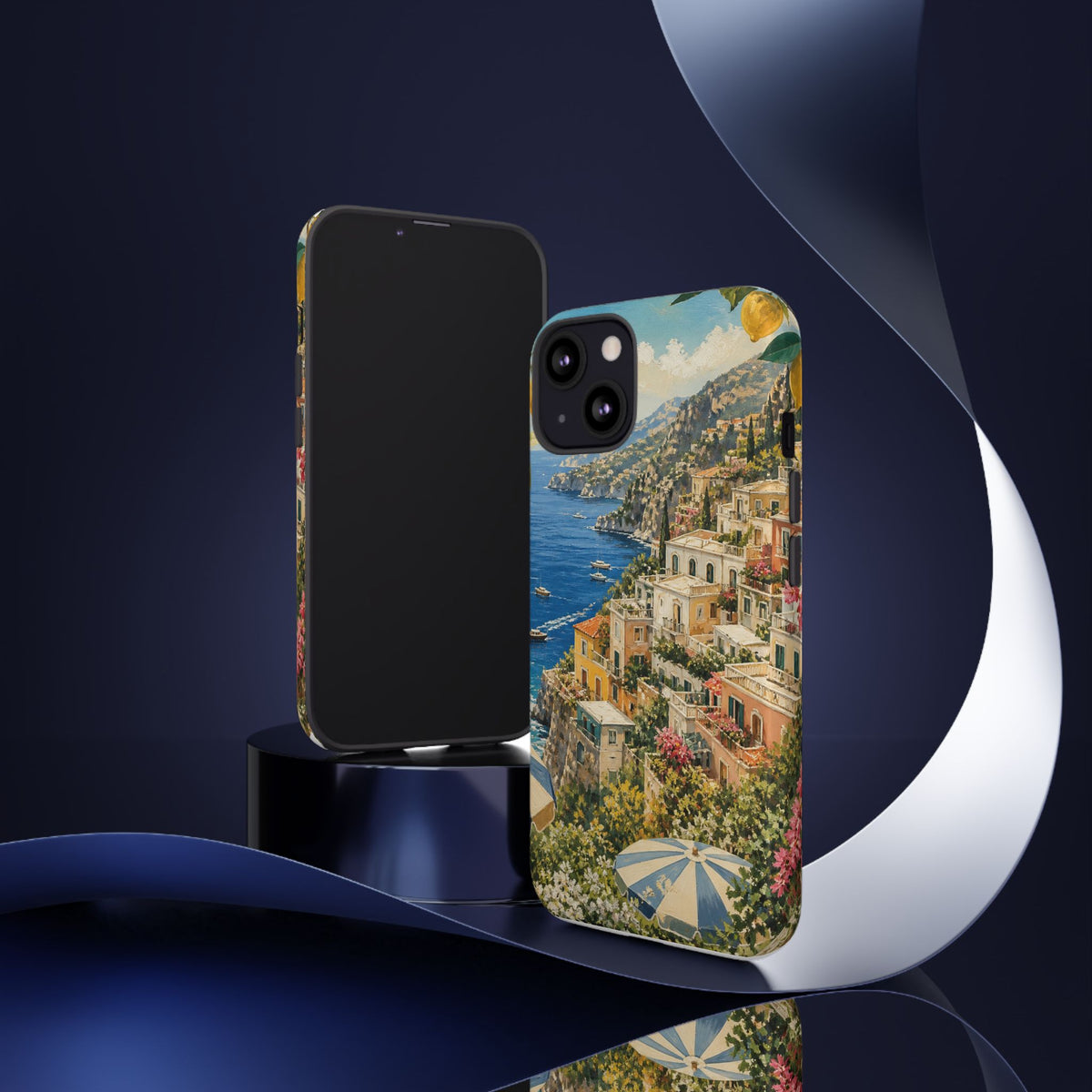 Amalfi Coast Phone Case, Coastal Travel Art, Tough Protective Case, Matte or Glossy