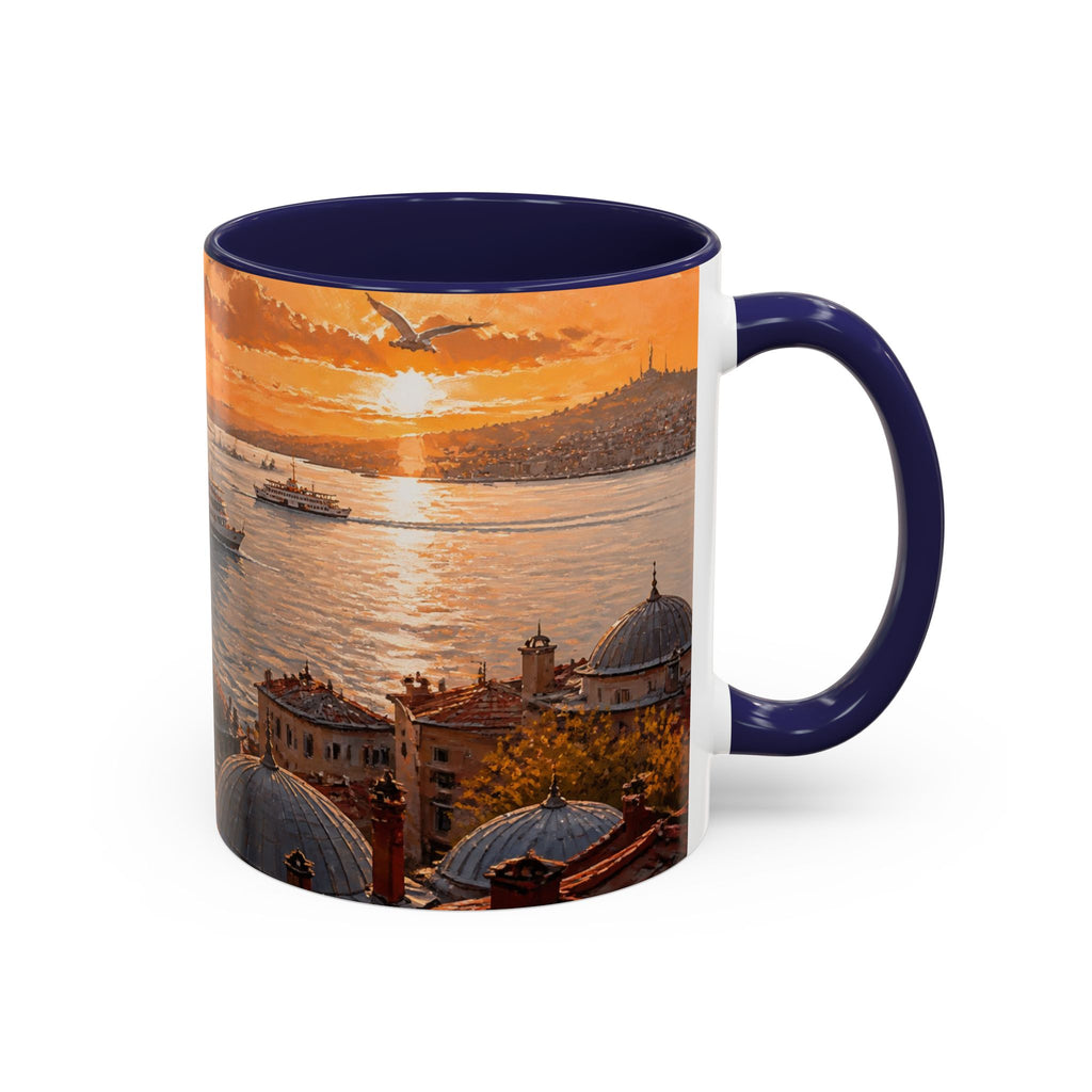 Istanbul Accent Coffee Mug, Scenic Travel Art, 11oz 15oz