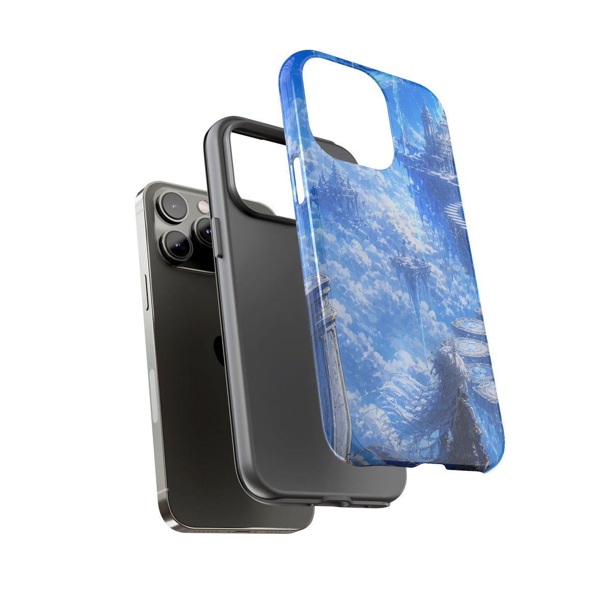 Azure Descent Anime Fantasy Tough Phone Case