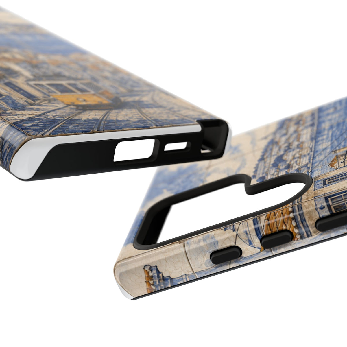 Lisbon Phone Case, Azulejo-Look Travel Art, Tough Protective Case, Matte or Glossy