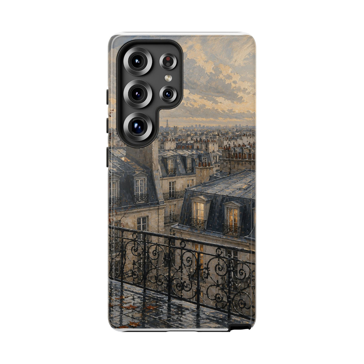 Paris Phone Case, Rooftop Travel Art, Tough Protective Case, Matte or Glossy