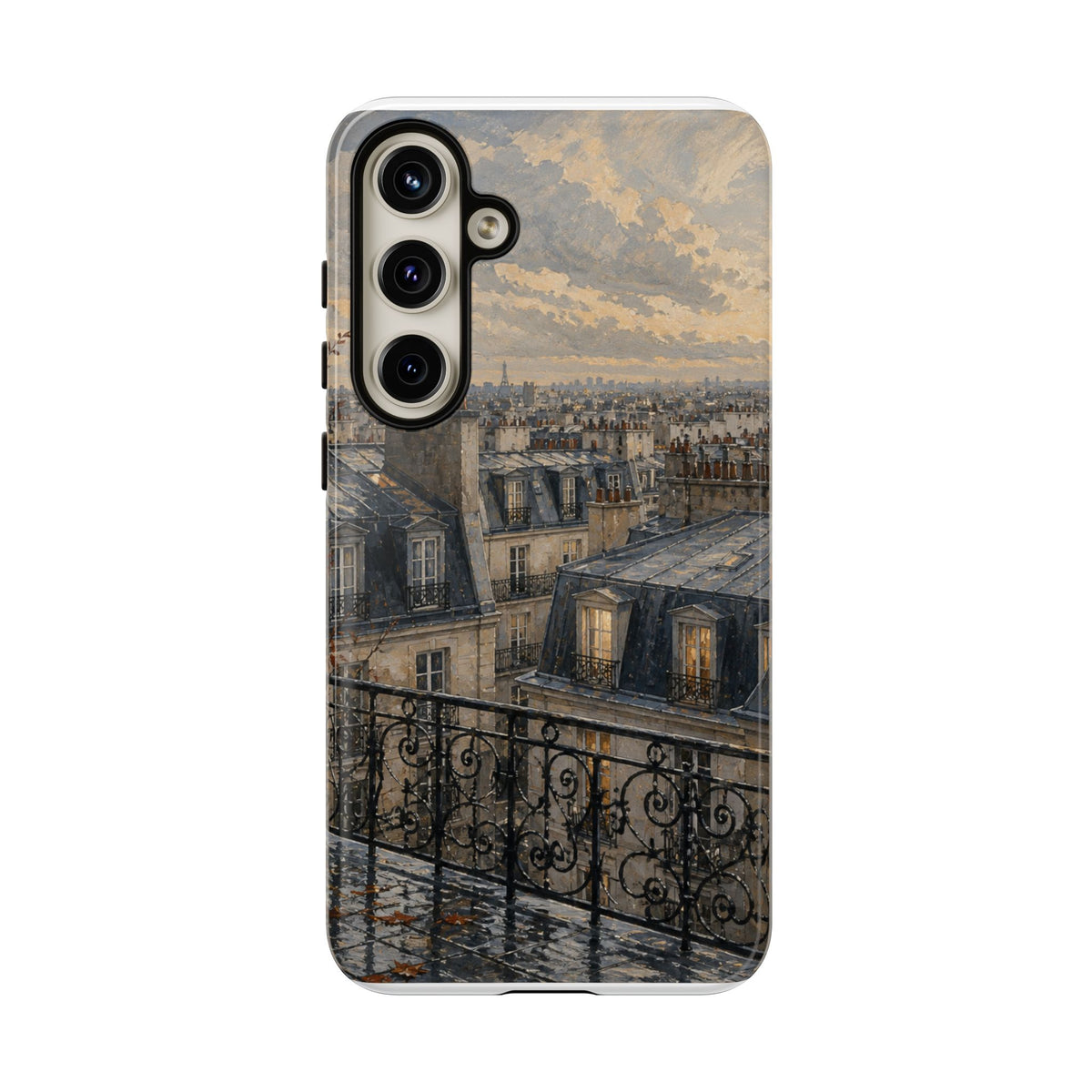 Paris Phone Case, Rooftop Travel Art, Tough Protective Case, Matte or Glossy