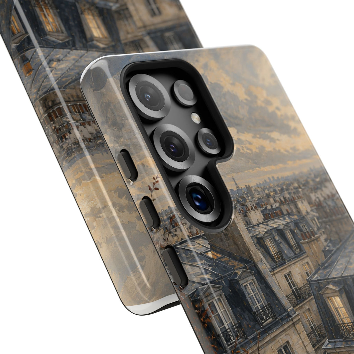 Paris Phone Case, Rooftop Travel Art, Tough Protective Case, Matte or Glossy