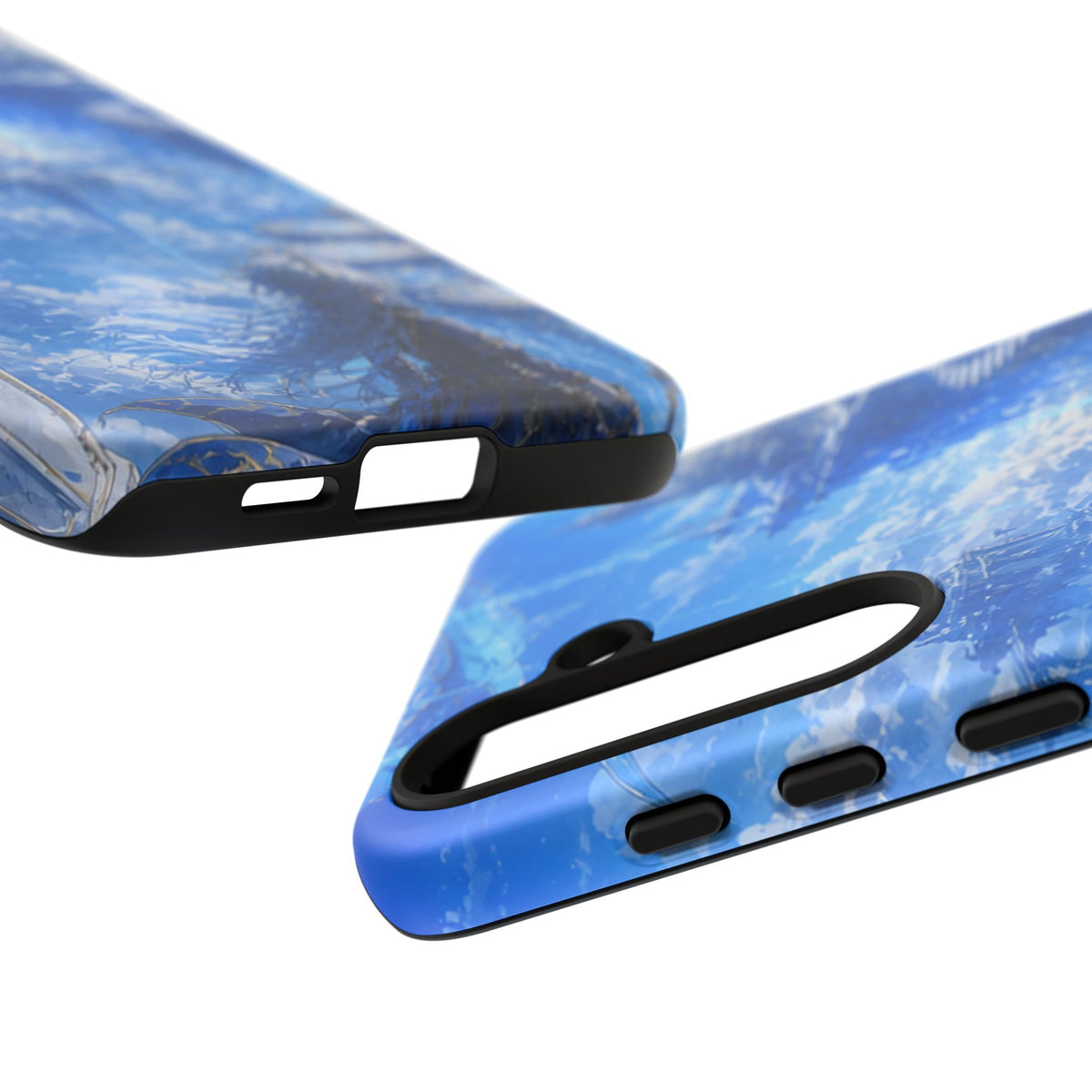 Azure Descent Anime Fantasy Tough Phone Case