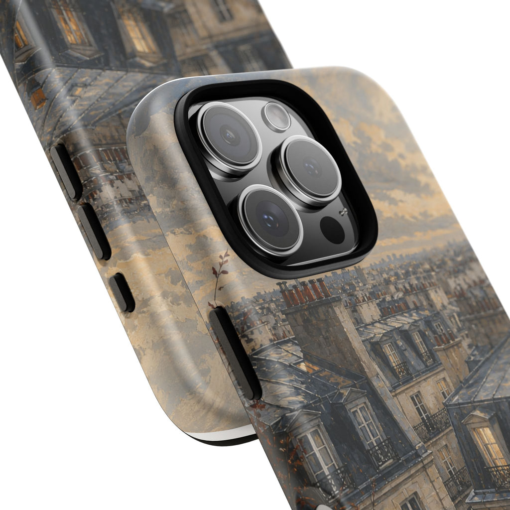 Paris Phone Case, Rooftop Travel Art, Tough Protective Case, Matte or Glossy