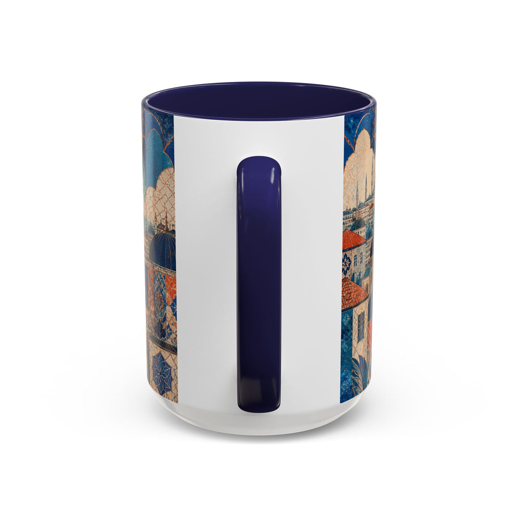 Istanbul Accent Coffee Mug, Material-Look Travel Art, 11oz 15oz