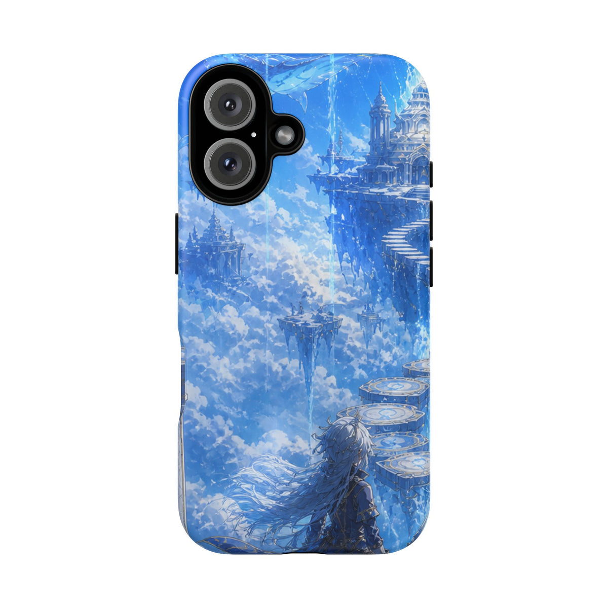 Azure Descent Anime Fantasy Tough Phone Case