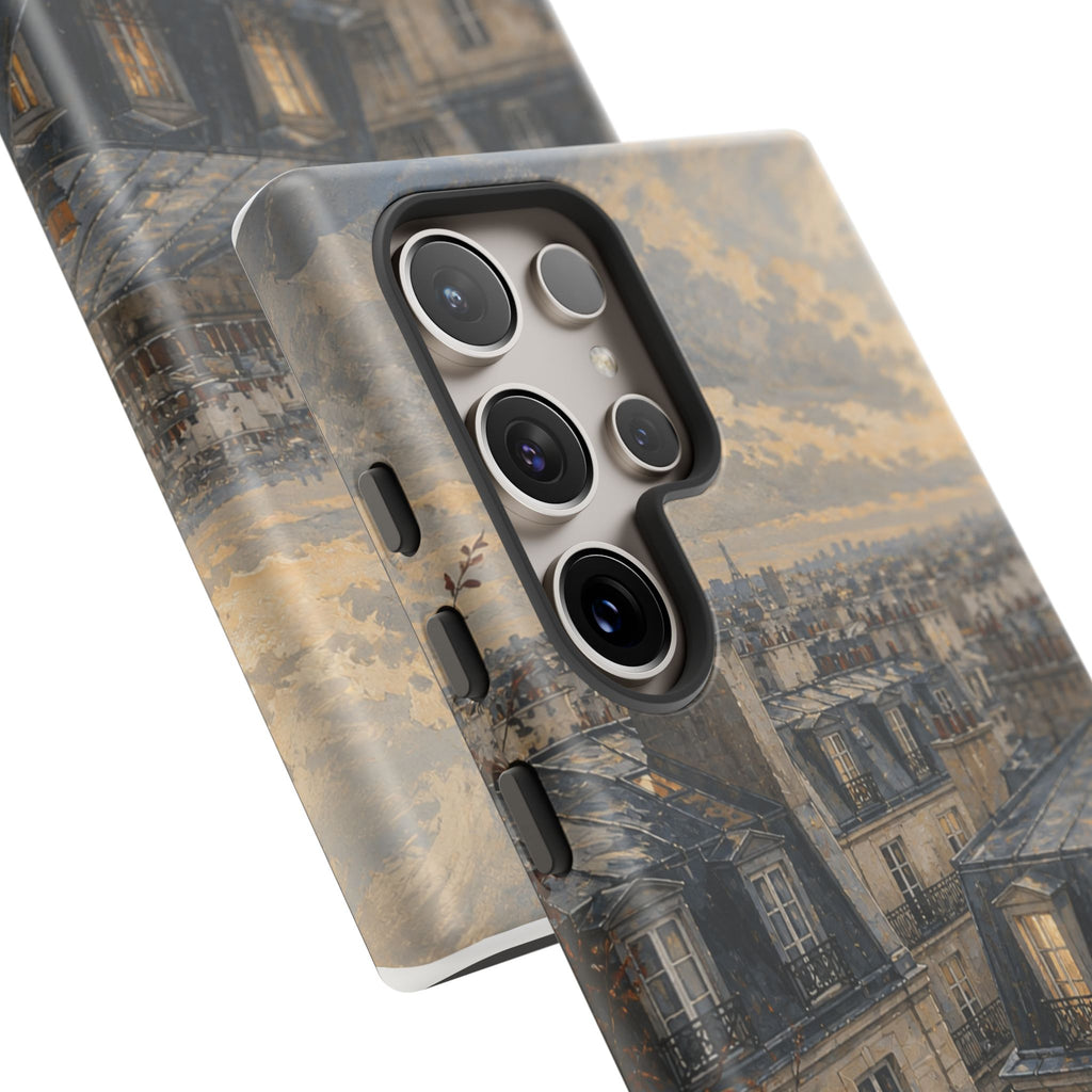 Paris Phone Case, Rooftop Travel Art, Tough Protective Case, Matte or Glossy