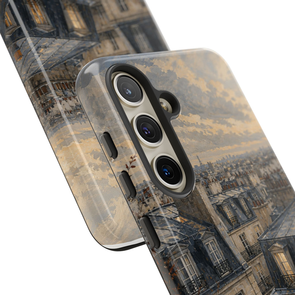 Paris Phone Case, Rooftop Travel Art, Tough Protective Case, Matte or Glossy