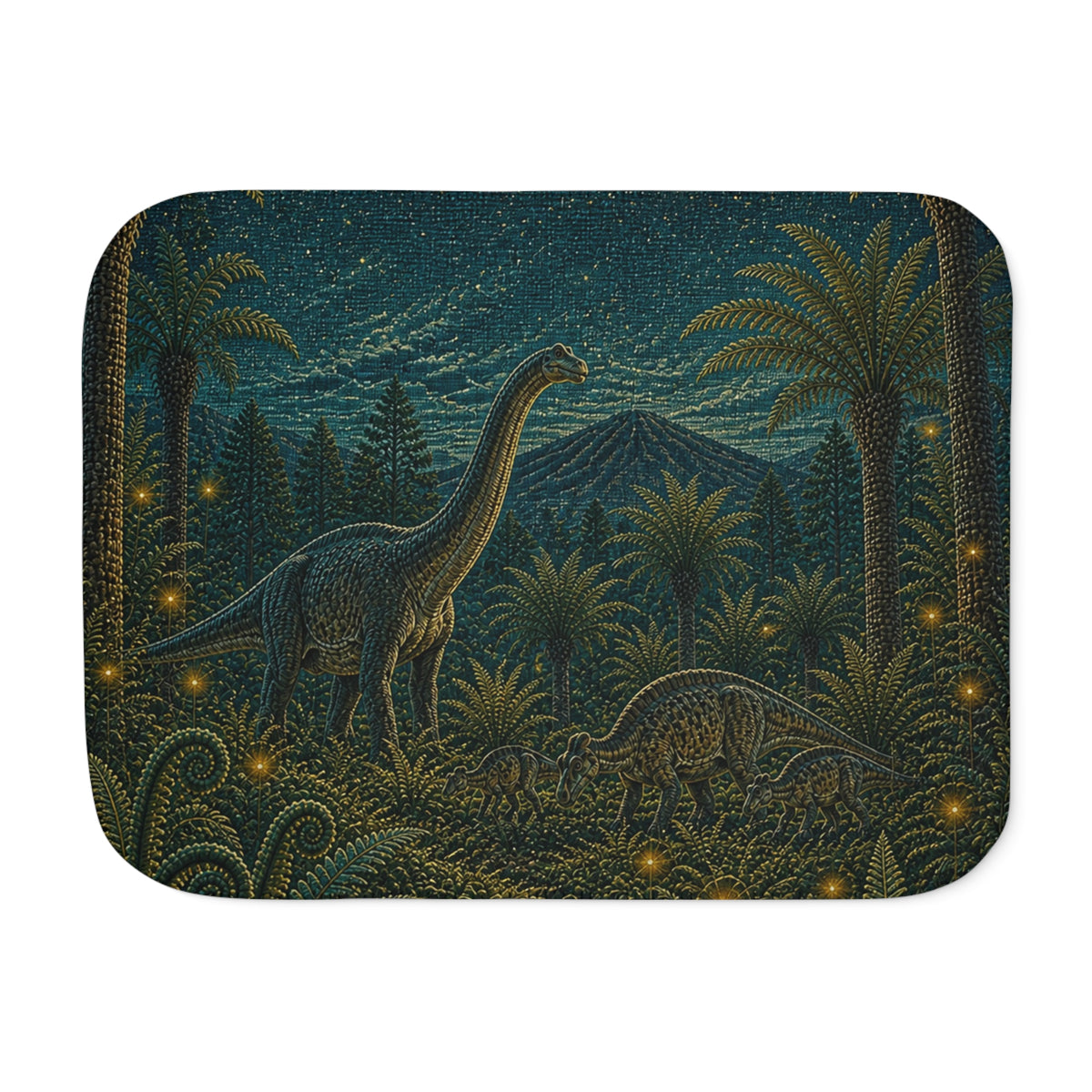Dinosaur Blanket Toddler Boy, Dinosaur Garden Sherpa Throw Blanket, Dino Nursery Decor, Kids Blanket, Baby Shower Gift Boy