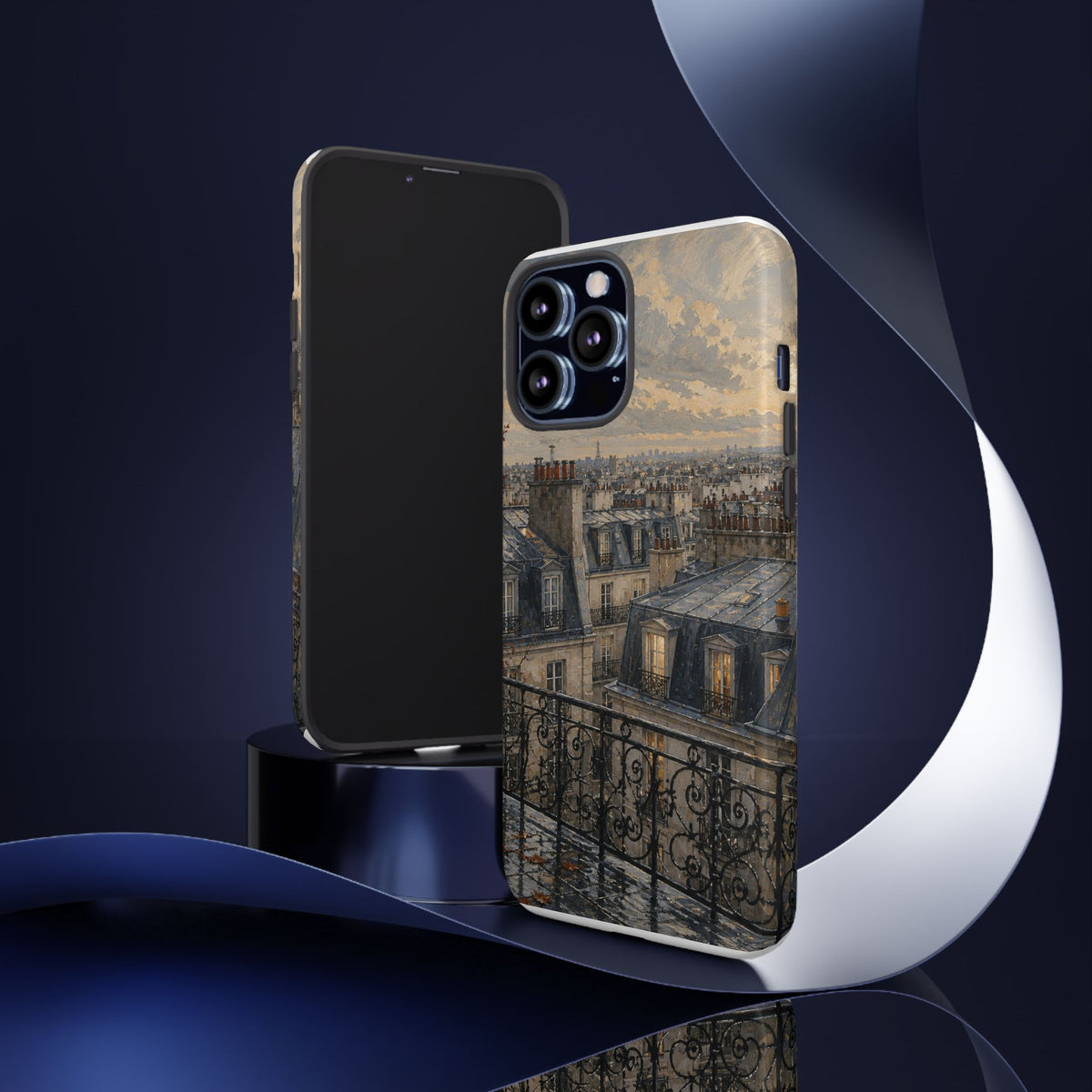Paris Phone Case, Rooftop Travel Art, Tough Protective Case, Matte or Glossy