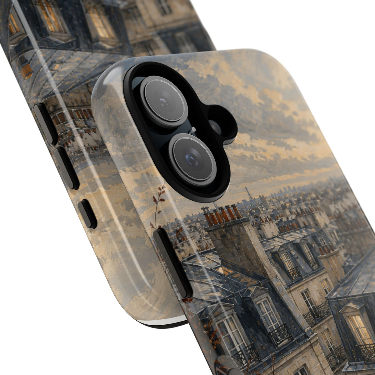 Paris Phone Case, Rooftop Travel Art, Tough Protective Case, Matte or Glossy