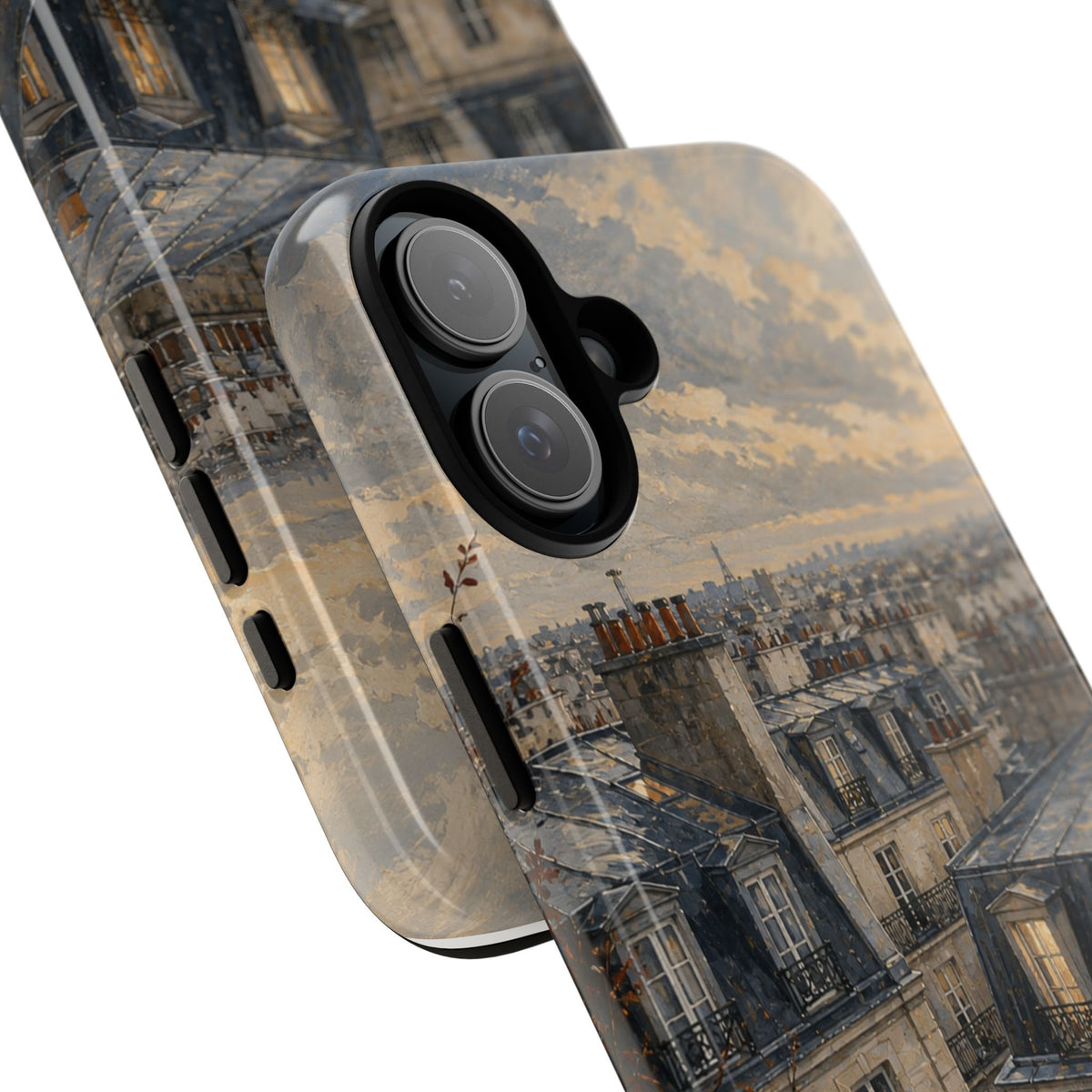Paris Phone Case, Rooftop Travel Art, Tough Protective Case, Matte or Glossy