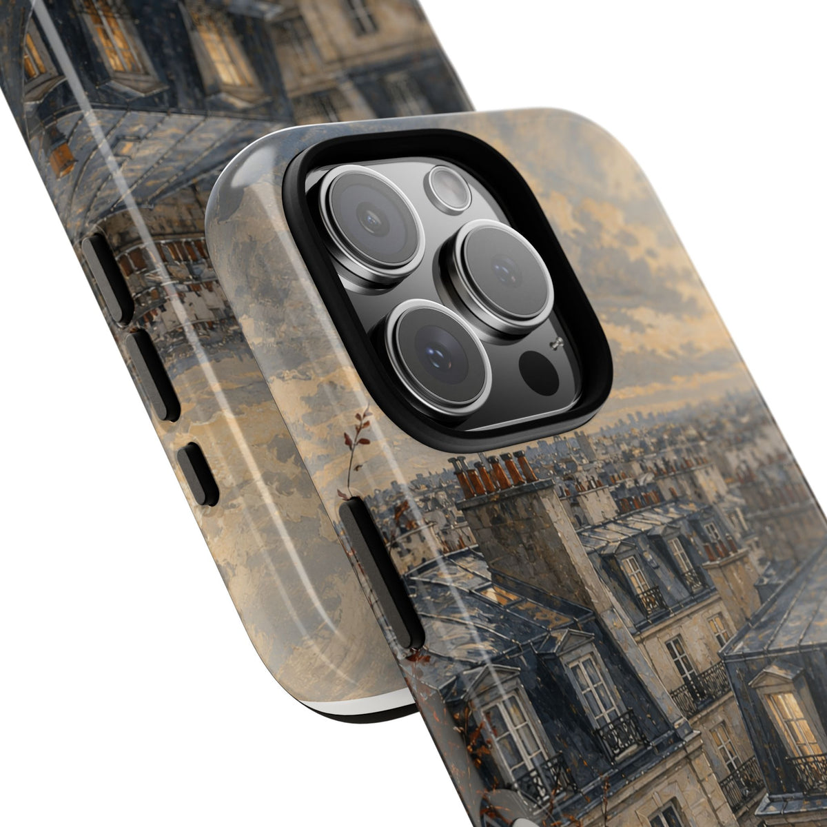 Paris Phone Case, Rooftop Travel Art, Tough Protective Case, Matte or Glossy