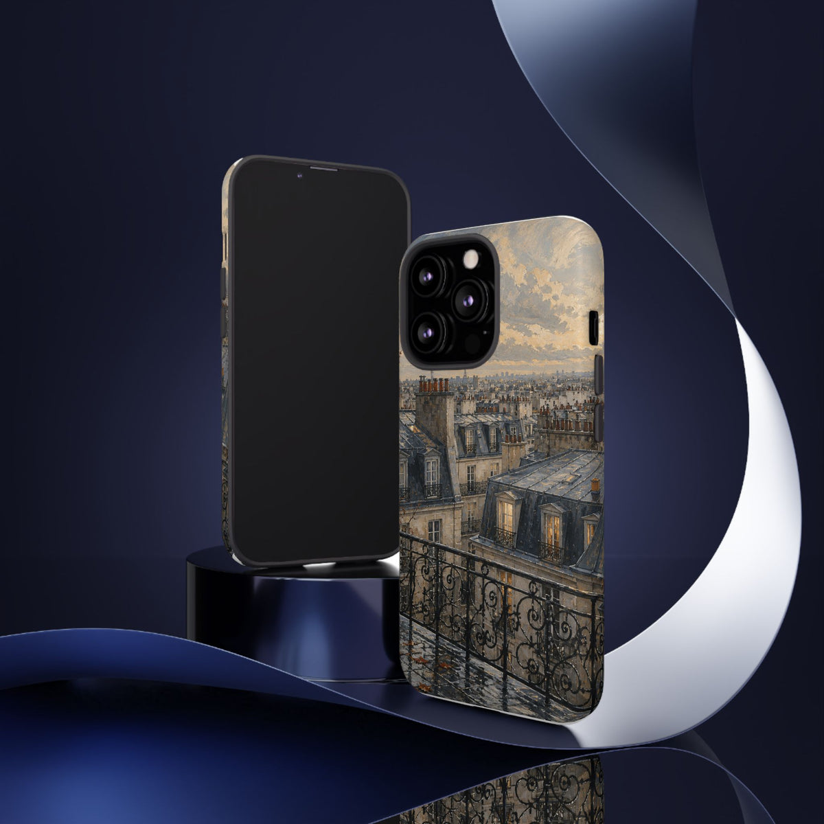 Paris Phone Case, Rooftop Travel Art, Tough Protective Case, Matte or Glossy