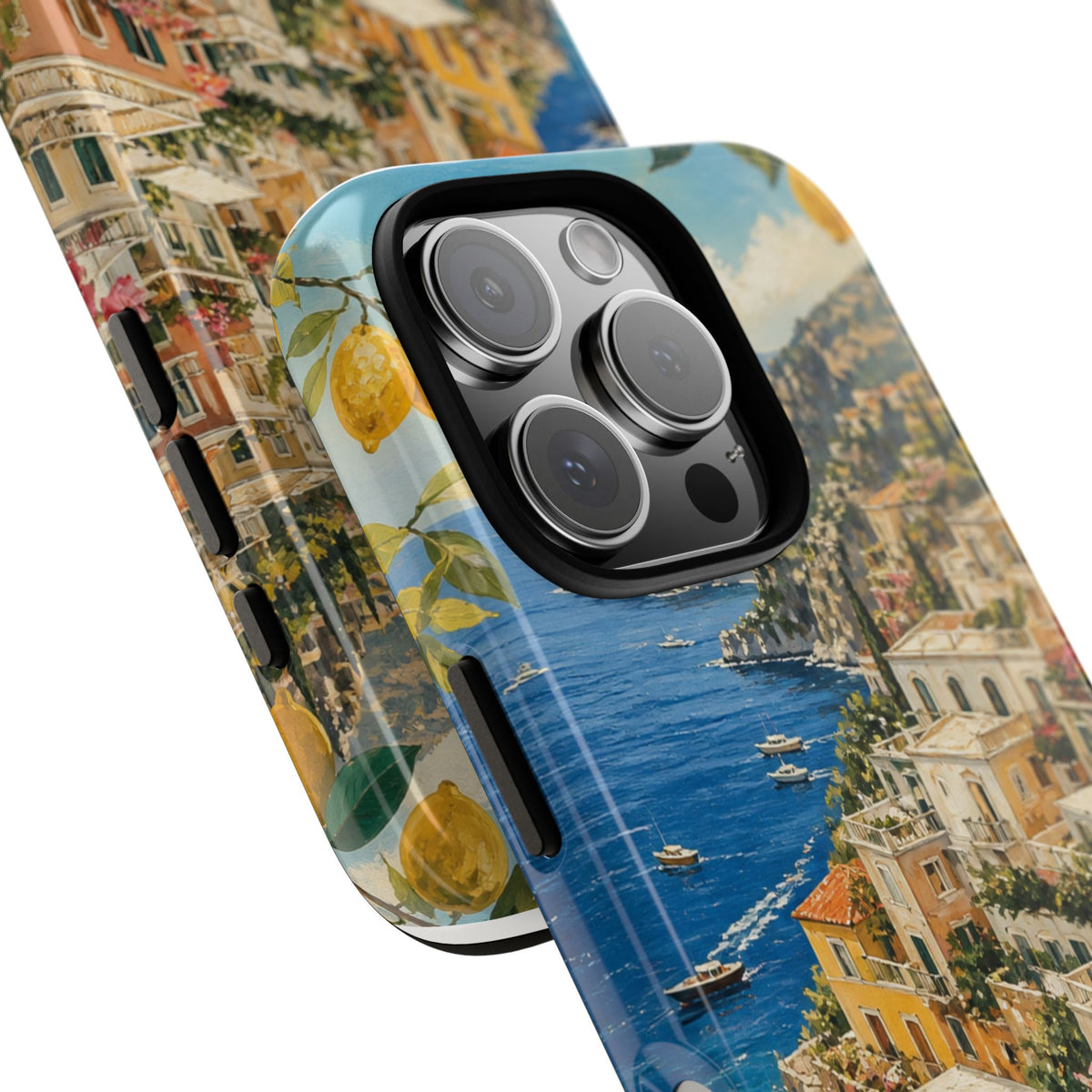 Amalfi Coast Phone Case, Coastal Travel Art, Tough Protective Case, Matte or Glossy