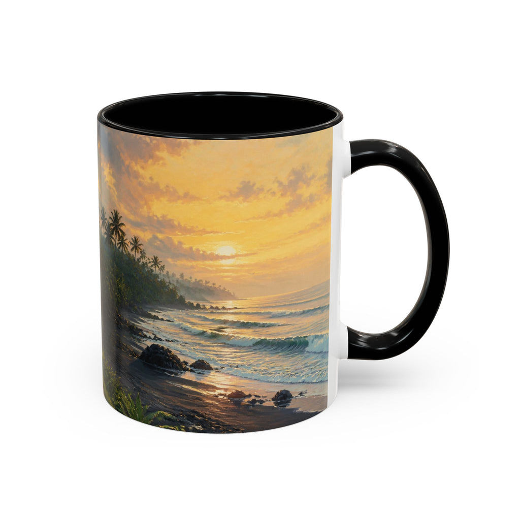 Bali Accent Coffee Mug, Scenic Travel Art, 11oz 15oz