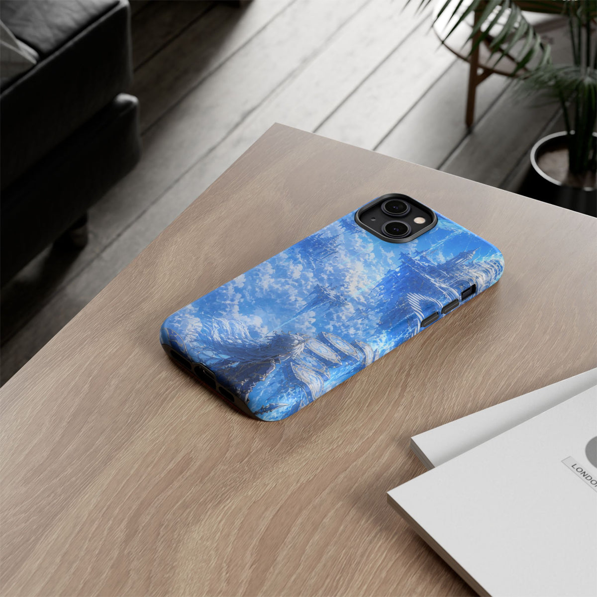Azure Descent Anime Fantasy Tough Phone Case