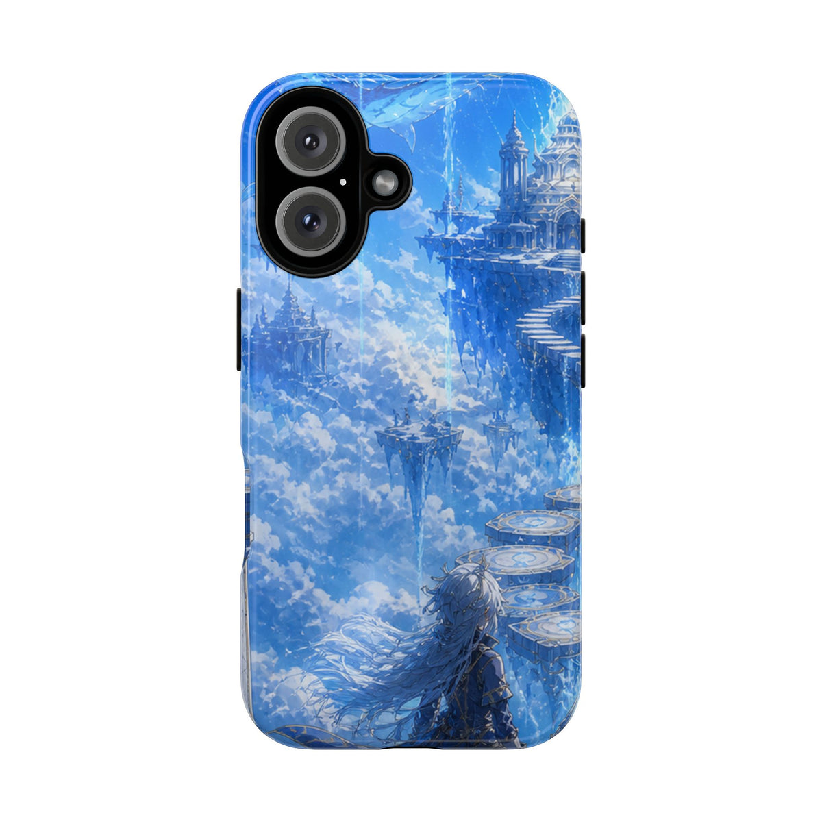 Azure Descent Anime Fantasy Tough Phone Case