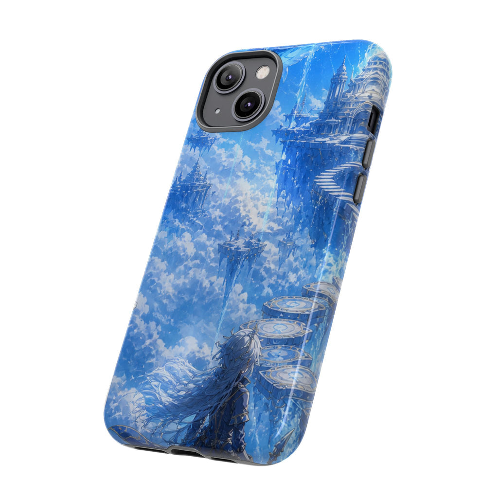 Azure Descent Anime Fantasy Tough Phone Case